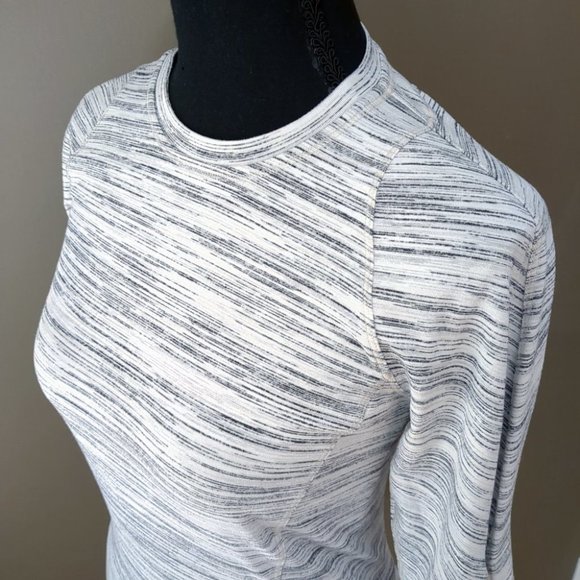 Lululemon Runderful Long Sleeve Space Dye Camo Silver Spoon Crew Neck - Picture 8 of 16